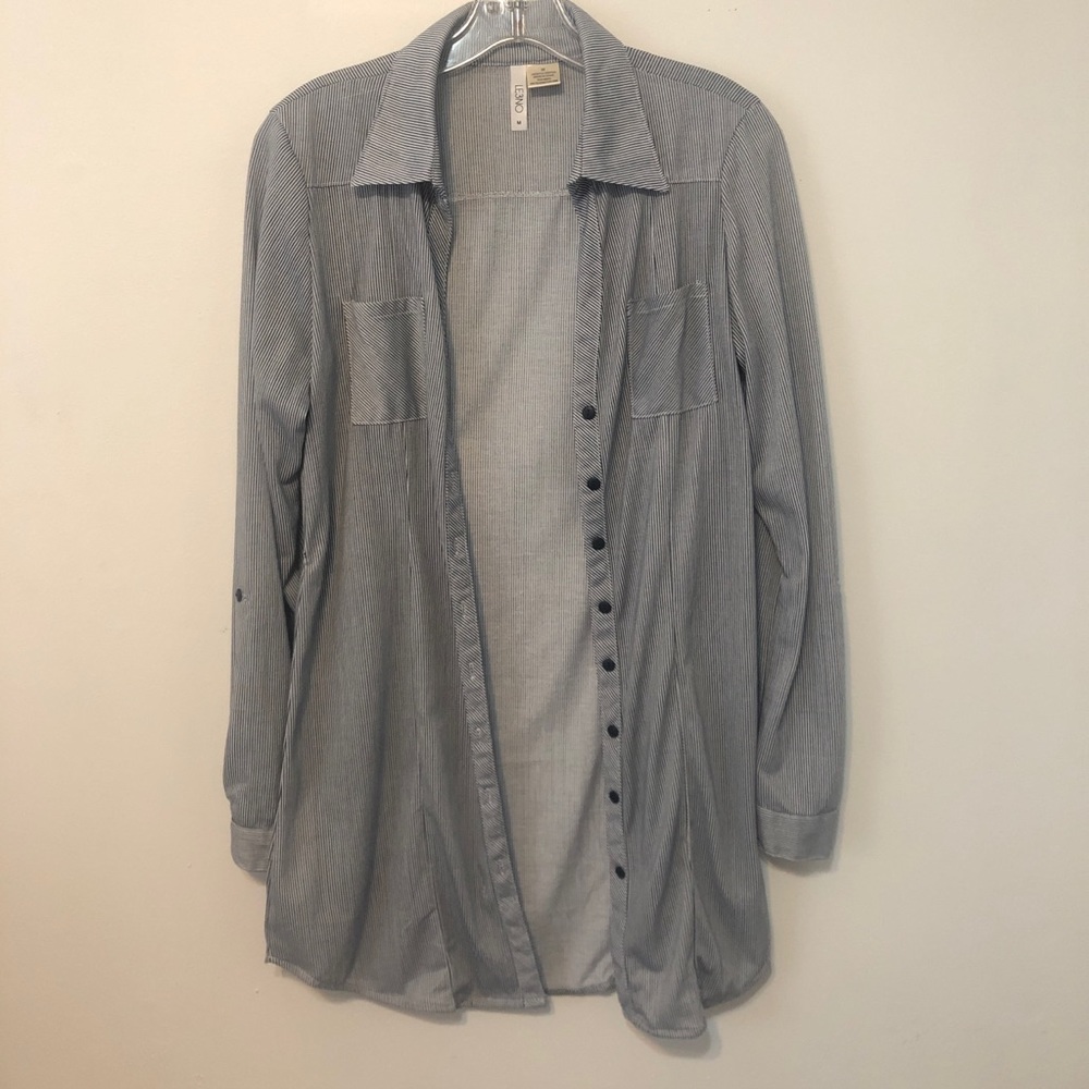 ✨3/$15✨ Striped button up shirt/dress